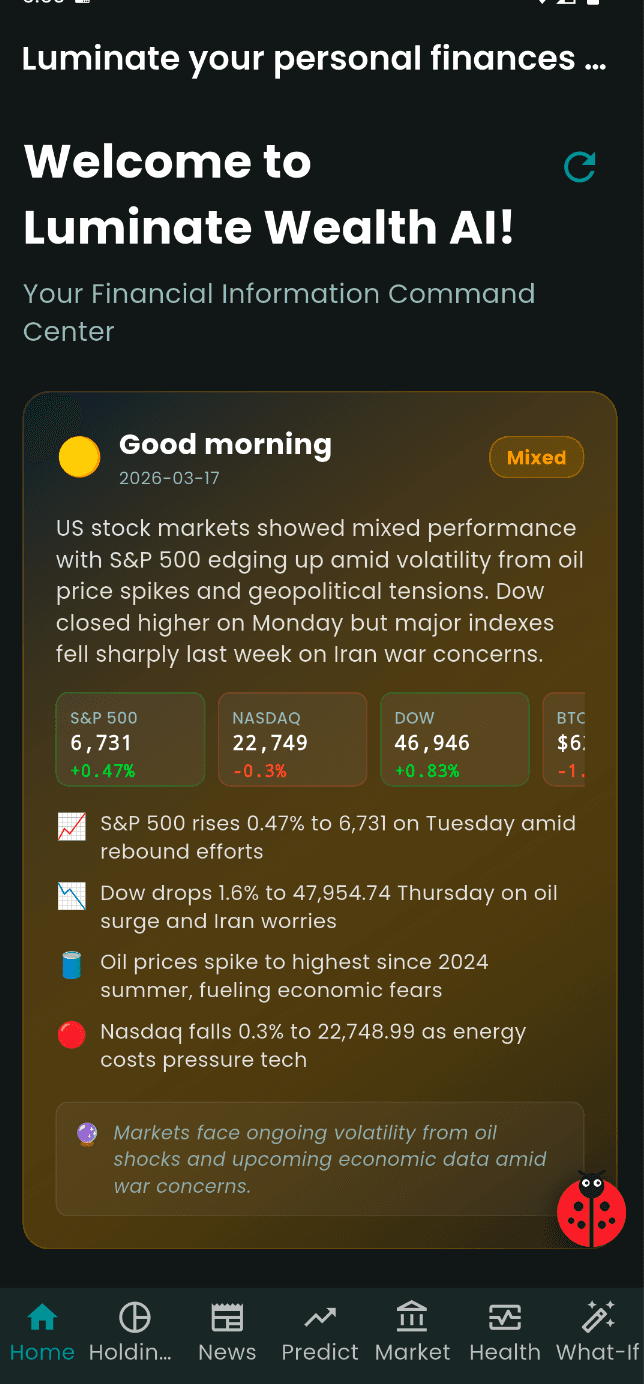 Luminate AI mobile app