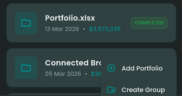 Portfolio Upload & Groups